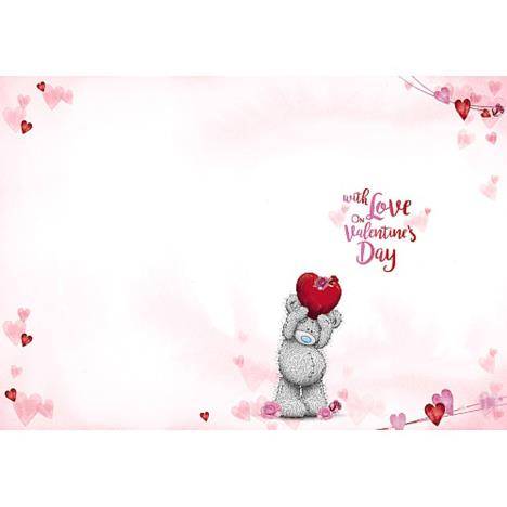 Hugging Heart Me to You Bear Valentine's Day Card Extra Image 1
